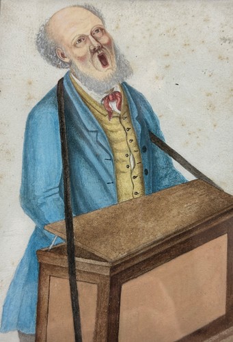 Ancien dessin portrait homme - ancien, d'homme