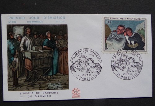 Enveloppe fdc orgue - enveloppe, de