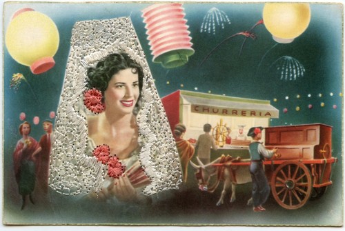 Espagne femme lampions - femme.,